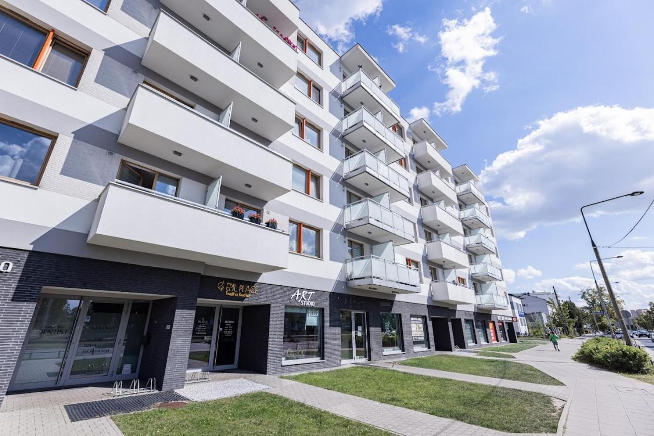 Fajny Apartament Z Parkingiem, Obok Metra. Warschau Exterior foto